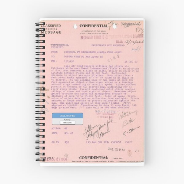 Item preview, UFO - DECLASSIFIED 65_hs1-834228961_62-hq-83894_section_6_page97_redb designed and sold by CG17s.