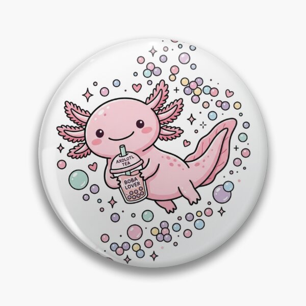 Item preview, Cute Kawaii Axolotl Boba T-Shirt, Funny Exotic Pet & Bubble Tea Graphic Tee designed and sold by KreatoLab.