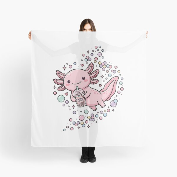 Item preview, Cute Kawaii Axolotl Boba T-Shirt, Funny Exotic Pet & Bubble Tea Graphic Tee designed and sold by KreatoLab.