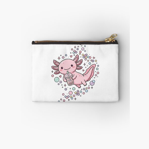 Item preview, Cute Kawaii Axolotl Boba T-Shirt, Funny Exotic Pet & Bubble Tea Graphic Tee designed and sold by KreatoLab.