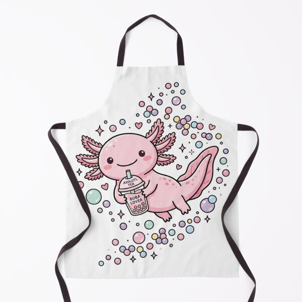 Item preview, Cute Kawaii Axolotl Boba T-Shirt, Funny Exotic Pet & Bubble Tea Graphic Tee designed and sold by KreatoLab.