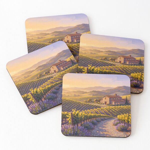Item preview, Napa Valley Vineyard Rows at Golden Hour designed and sold by RedPeaStudio.