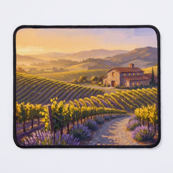 Item preview, Napa Valley Vineyard Rows at Golden Hour designed and sold by RedPeaStudio.