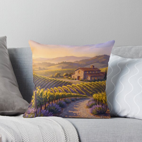 Item preview, Napa Valley Vineyard Rows at Golden Hour designed and sold by RedPeaStudio.