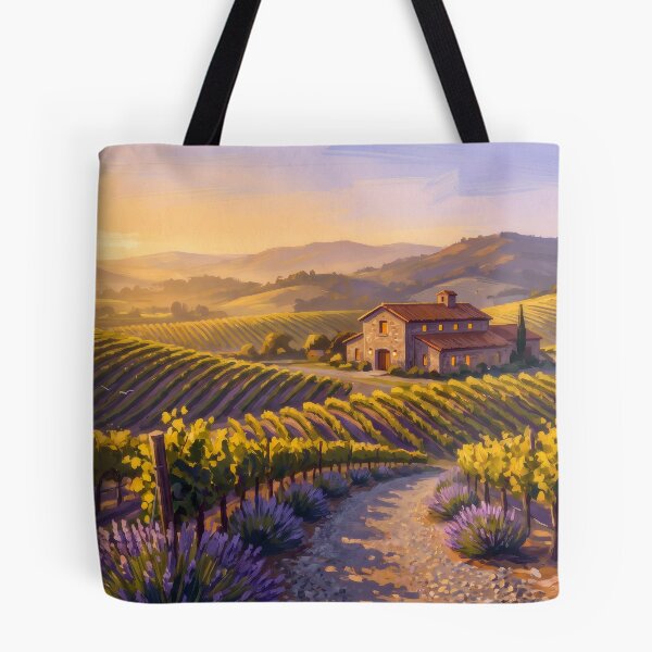 Item preview, Napa Valley Vineyard Rows at Golden Hour designed and sold by RedPeaStudio.