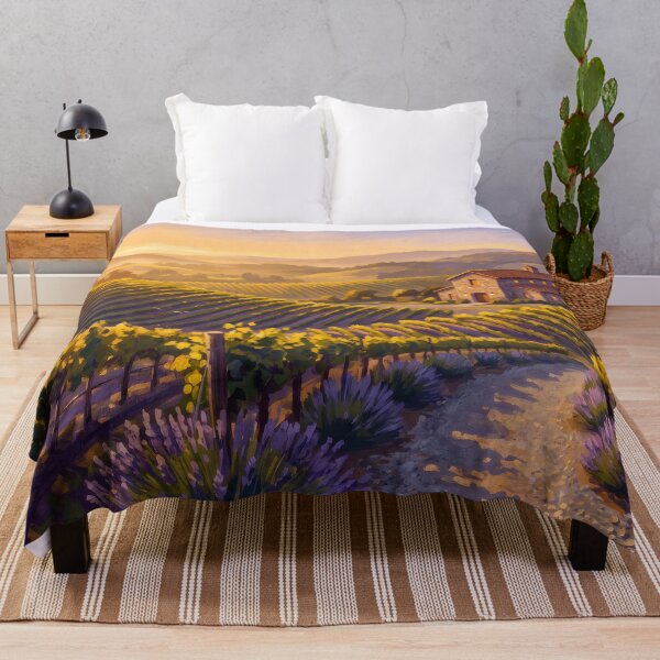 Item preview, Napa Valley Vineyard Rows at Golden Hour designed and sold by RedPeaStudio.
