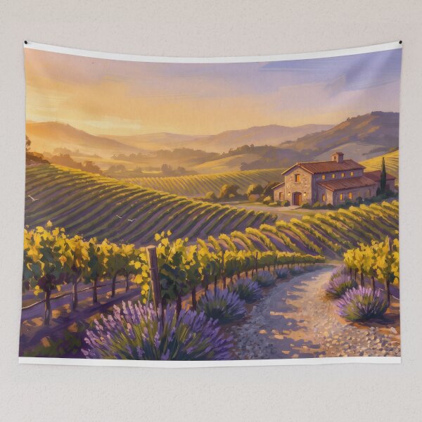Item preview, Napa Valley Vineyard Rows at Golden Hour designed and sold by RedPeaStudio.