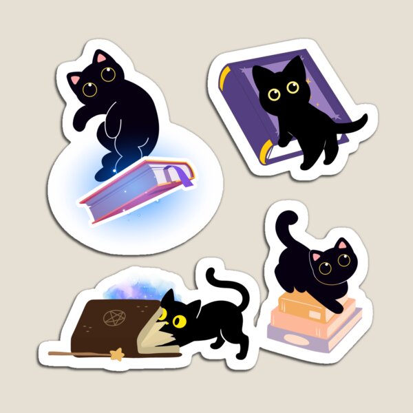 Item preview, "cats and books set" designed and sold by Playful Strokes pom@pom.