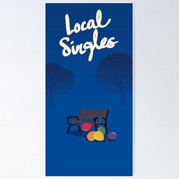Item preview, Lonely Singles Poster Design designed and sold by studioCake.