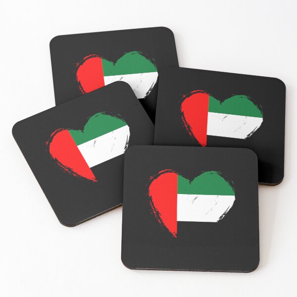 Item preview, Distressed United Arab Emirates Flag Heart AE designed and sold by shitpostee.