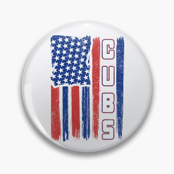 Item preview, Vintage Cubs US Flag Distressed Baseball Fan Team Spirit designed and sold by RockTheFeal.
