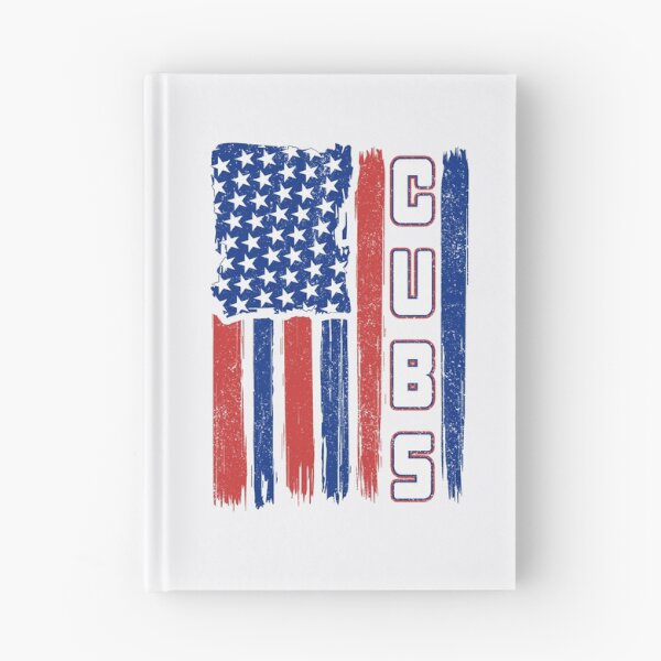 Item preview, Vintage Cubs US Flag Distressed Baseball Fan Team Spirit designed and sold by RockTheFeal.