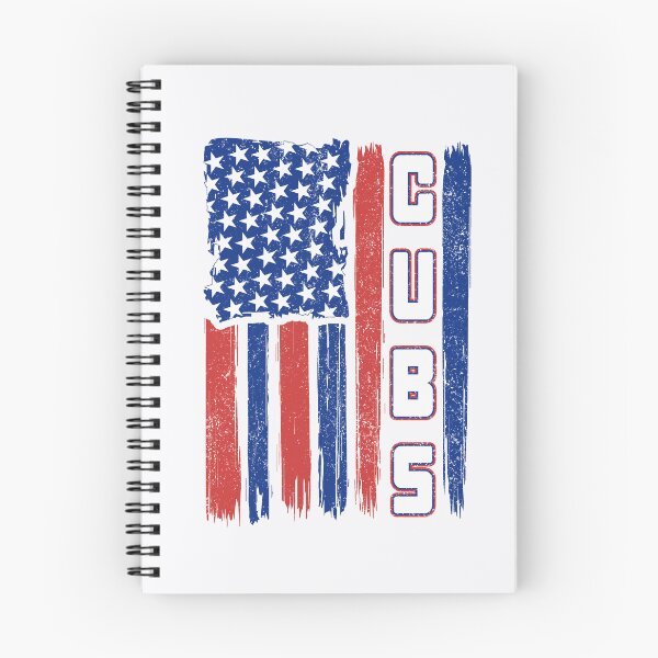 Item preview, Vintage Cubs US Flag Distressed Baseball Fan Team Spirit designed and sold by RockTheFeal.