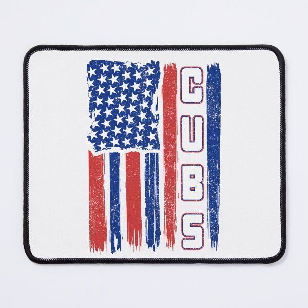 Item preview, Vintage Cubs US Flag Distressed Baseball Fan Team Spirit designed and sold by RockTheFeal.