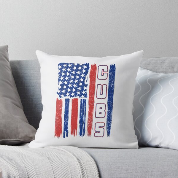 Item preview, Vintage Cubs US Flag Distressed Baseball Fan Team Spirit designed and sold by RockTheFeal.