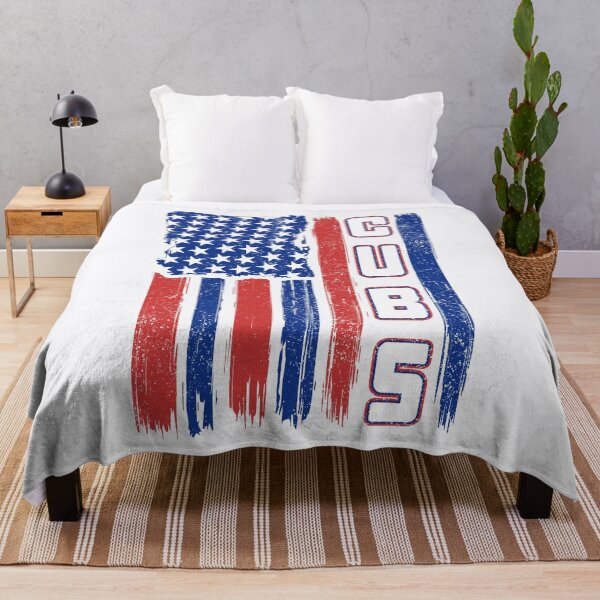 Item preview, Vintage Cubs US Flag Distressed Baseball Fan Team Spirit designed and sold by RockTheFeal.