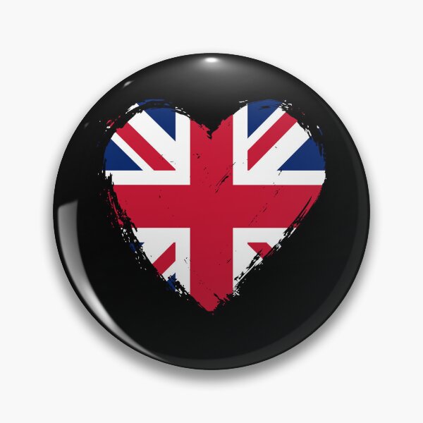 Item preview, Distressed United Kingdom Flag Heart GB designed and sold by shitpostee.