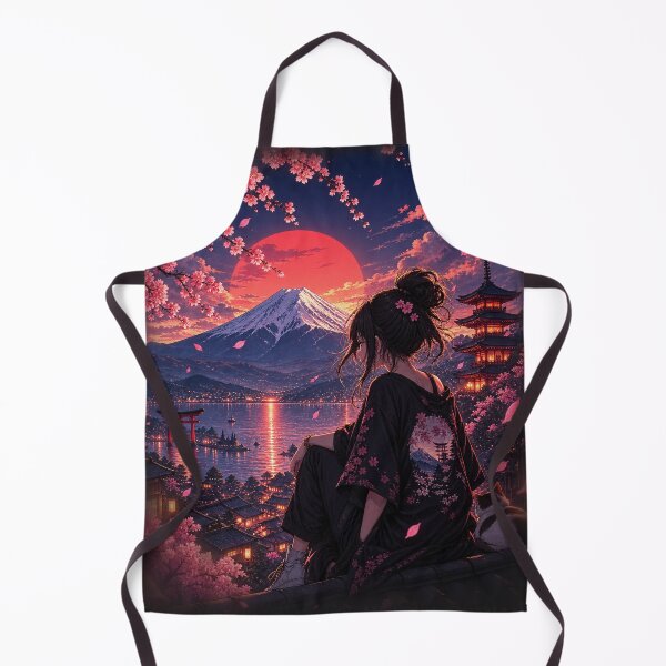 Item preview, Anime Mount Fuji Japanese Sunset Landscape – Japanese Aesthetic designed and sold by Lumvero.