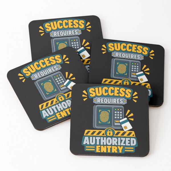 Item preview, Success Requires Authorized Entry Motivational Access Quote designed and sold by TeeTimeTreasure.