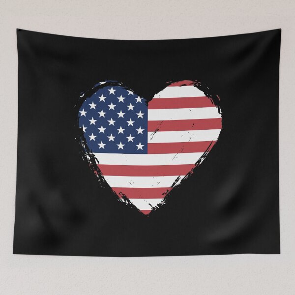 Item preview, Distressed United States Flag Heart US designed and sold by shitpostee.