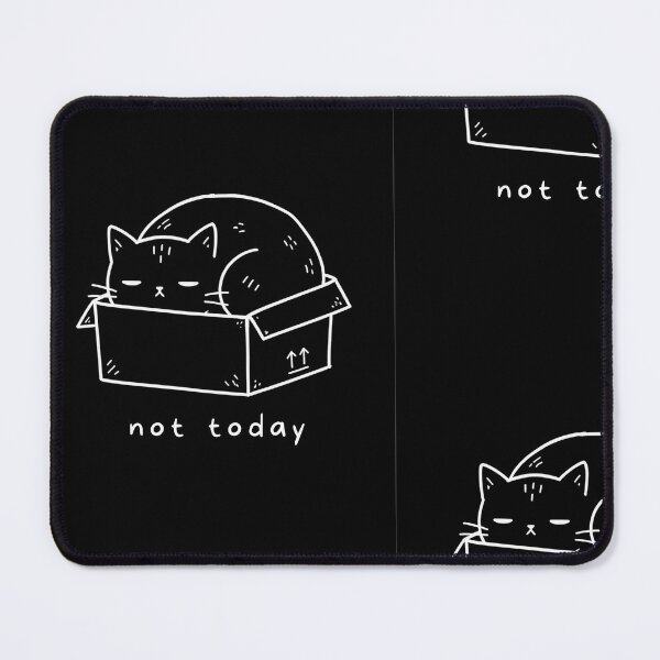 Item preview, Not Today Cat T-Shirt – Sleepy Cat in Box Doodle, Funny Cat Lover Shirt, Cute Minimalist Indie Gift designed and sold by SakuraHQ.
