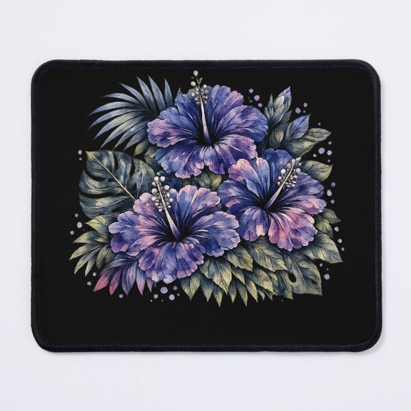 Item preview, Midnight Hibiscus | Dark Tropical Watercolor | Gothic Botanical Art designed and sold by IamNolmo.