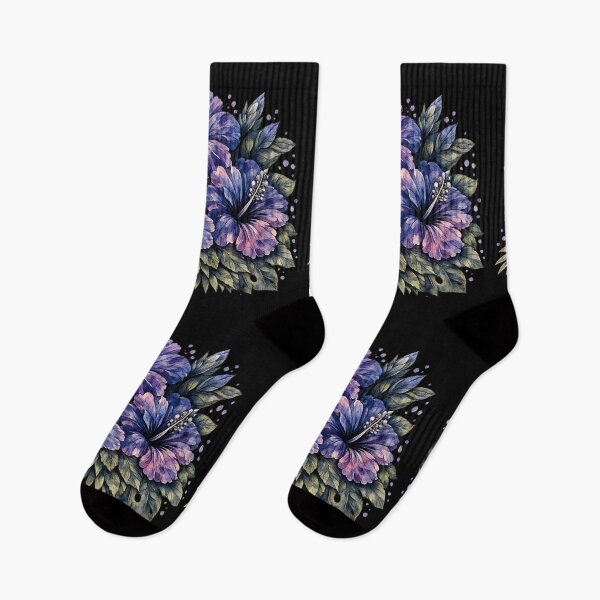 Item preview, Midnight Hibiscus | Dark Tropical Watercolor | Gothic Botanical Art designed and sold by IamNolmo.