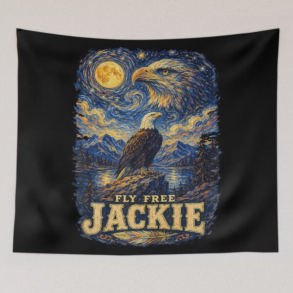Item preview, Forever Watching The Sky Fly Free Jackie Eagle Memorial designed and sold by JameseDuam.