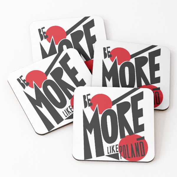 Item preview, Be More Like Poland - Modern Red Black Typography designed and sold by Fragy72.
