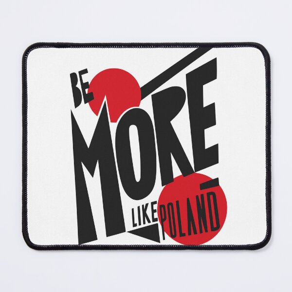 Item preview, Be More Like Poland - Modern Red Black Typography designed and sold by Fragy72.