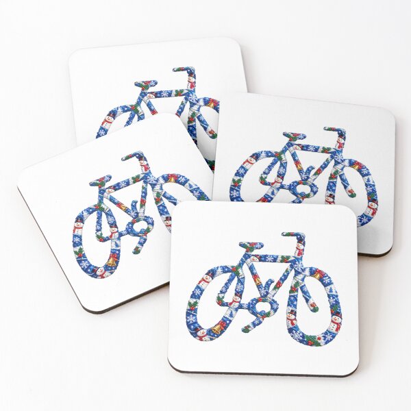 Item preview, Christmas festive cyclist designed and sold by bravoalpha.