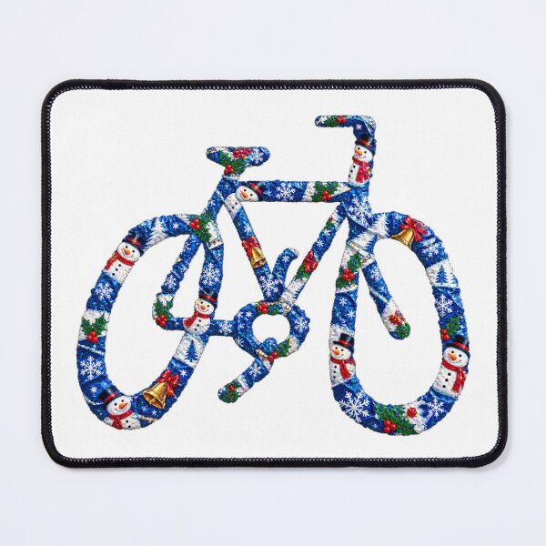 Item preview, Christmas festive cyclist designed and sold by bravoalpha.