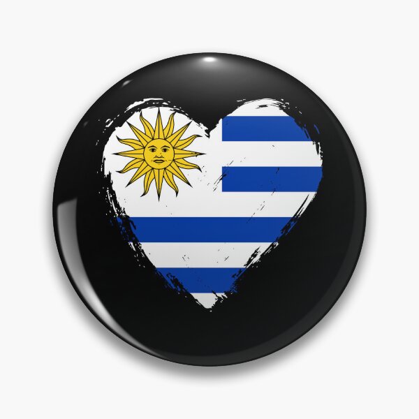 Item preview, Distressed Uruguay Flag Heart UY designed and sold by shitpostee.