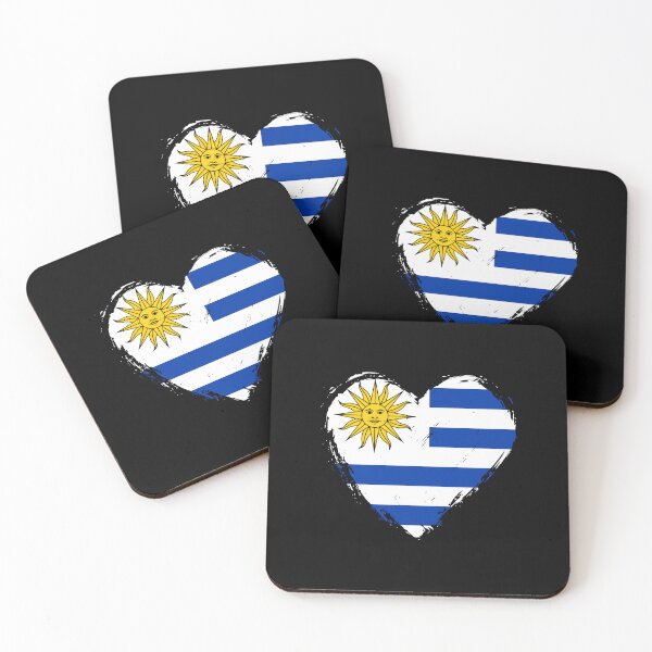 Item preview, Distressed Uruguay Flag Heart UY designed and sold by shitpostee.