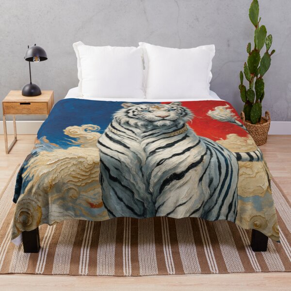 Item preview, White Tiger Celestial Beauty Painting. designed and sold by GalleryKauffeld.