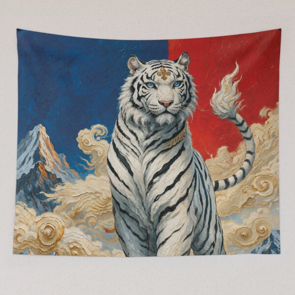 Item preview, White Tiger Celestial Beauty Painting. designed and sold by GalleryKauffeld.
