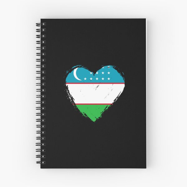 Item preview, Distressed Uzbekistan Flag Heart UZ designed and sold by shitpostee.