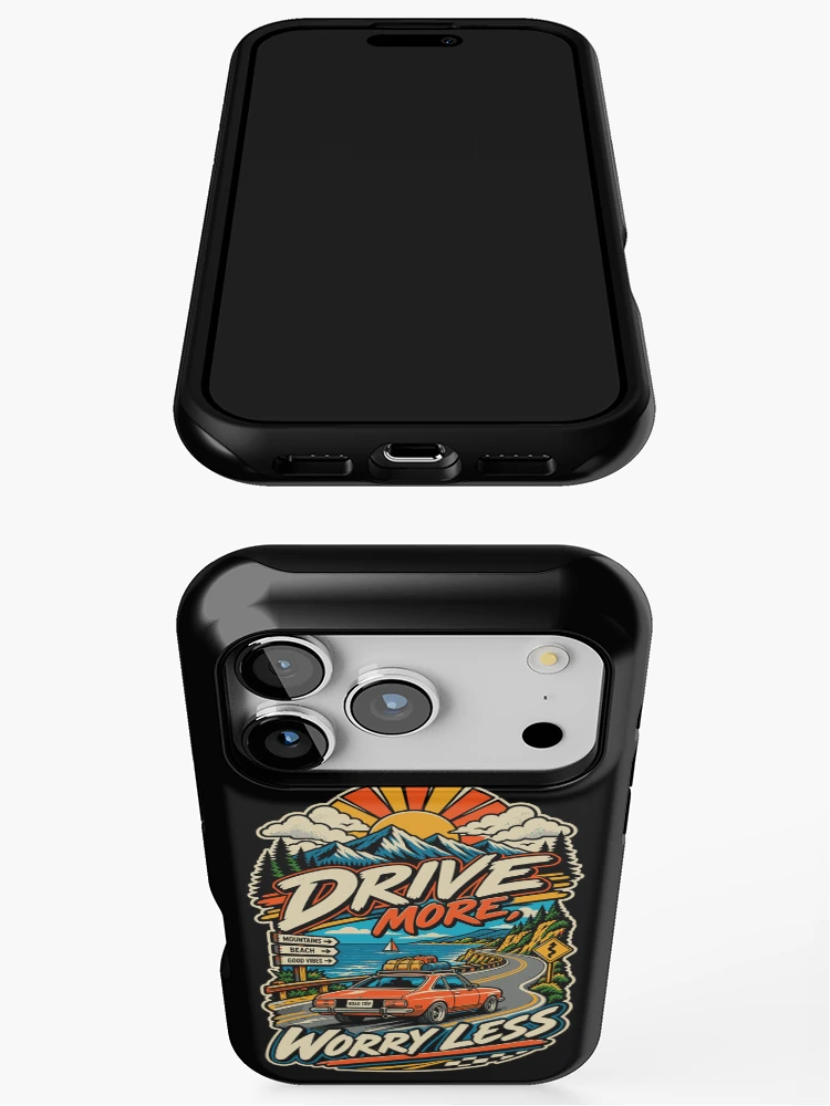 Thumbnail 3 of 4, iPhone Case, Drive More Worry Less designed and sold by RAS-77.