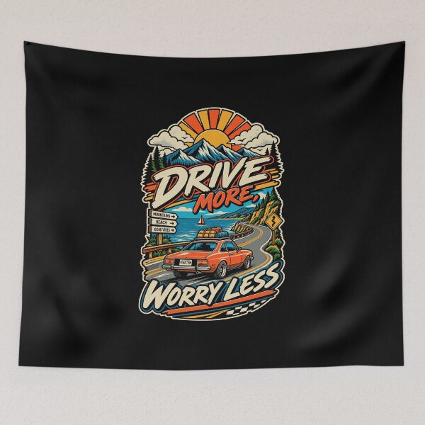 Item preview, Drive More Worry Less  designed and sold by RAS-77.