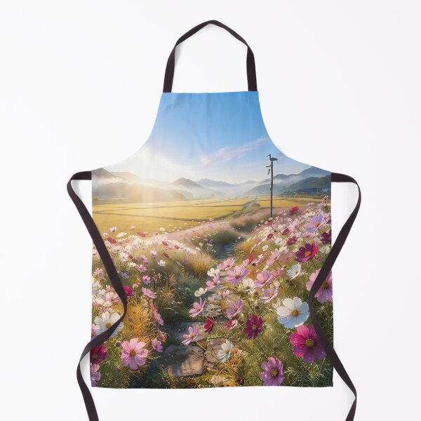 Item preview, September Birth Flower: Golden Autumn Morning with Korean Cosmos Fields designed and sold by SOOstudio73.