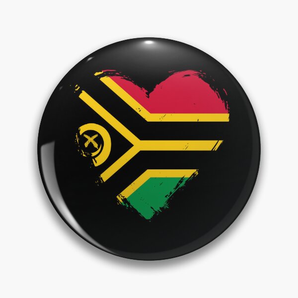 Item preview, Distressed Vanuatu Flag Heart VU designed and sold by shitpostee.