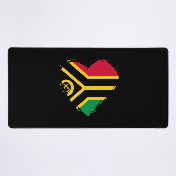 Item preview, Distressed Vanuatu Flag Heart VU designed and sold by shitpostee.
