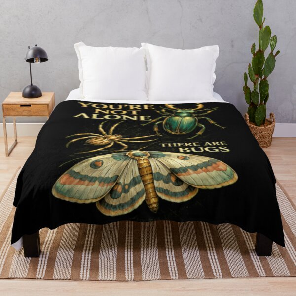 Item preview, You're Not Alone, There Are Bugs - Creepy Insect Humor Art designed and sold by Aliciastubs.