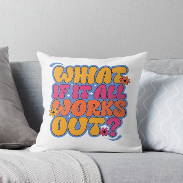 Item preview, What If It All Works Out? Optimism Motivation Encouragement Quote designed and sold by Star3NowForMe.