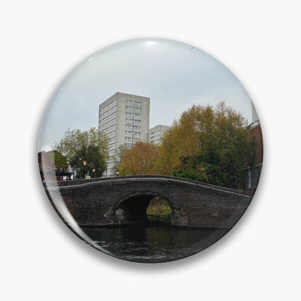 Item preview, Urban Canal Bridge - Autumn City Architecture & Waterfront View designed and sold by Austros.