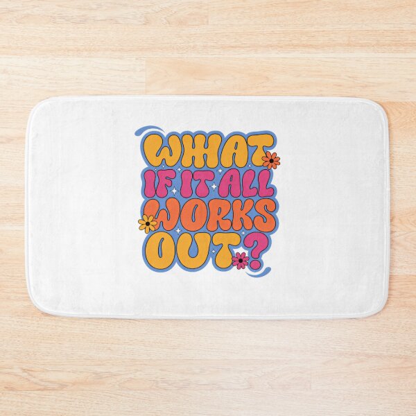 Item preview, What If It All Works Out? Optimism Motivation Encouragement Quote designed and sold by Star3NowForMe.