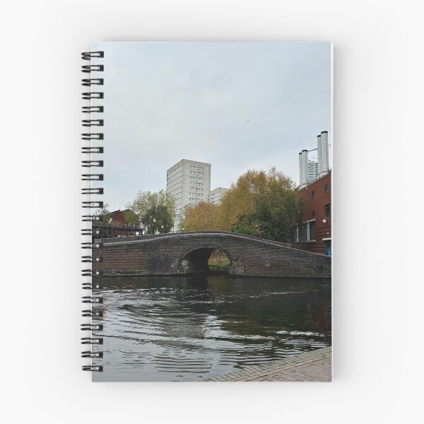 Item preview, Urban Canal Bridge - Autumn City Architecture & Waterfront View designed and sold by Austros.