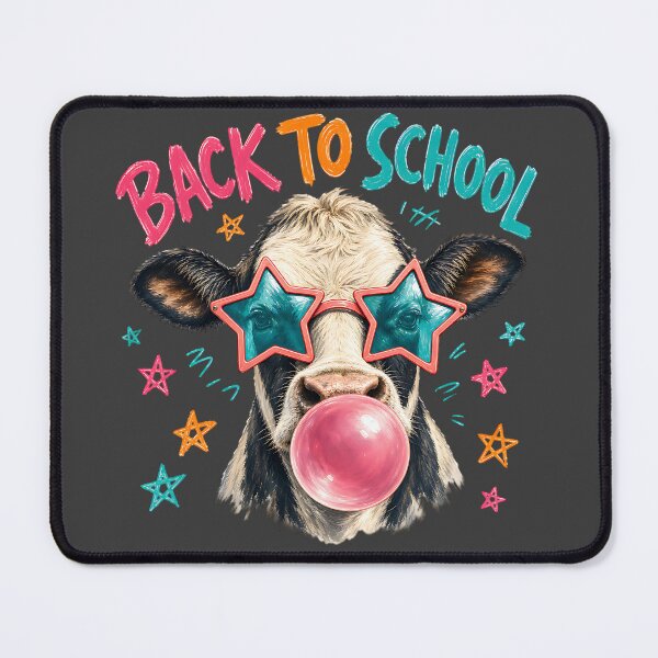 Item preview, Back to School Cow Bubble Gum Star Glasses  designed and sold by MOCH- ART.