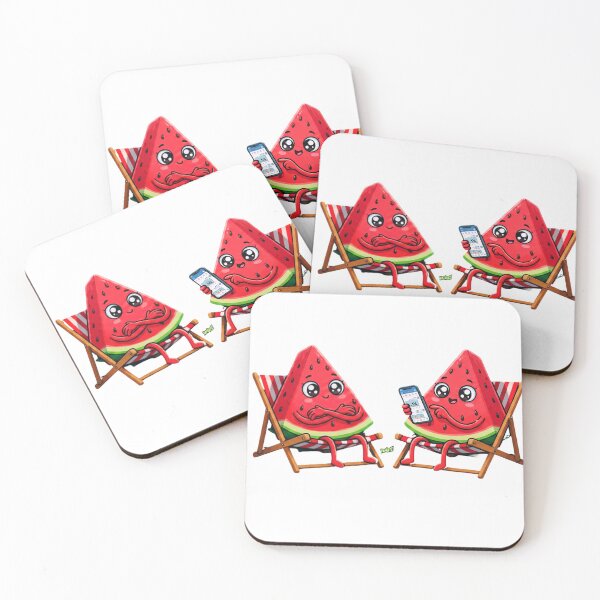 Item preview, Watermelon Gossip Friends Relaxing on the Beach designed and sold by YOFANTZ!.