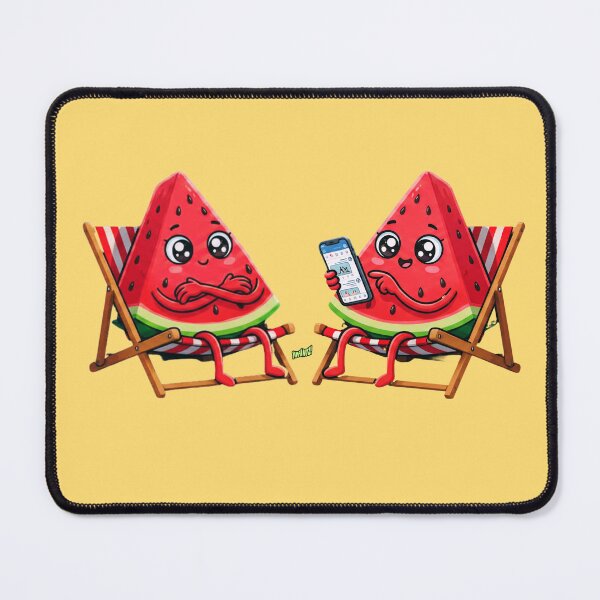 Item preview, Watermelon Gossip Friends Relaxing on the Beach designed and sold by YOFANTZ!.